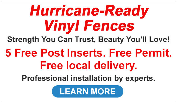 Hurricane-Ready Vinyl Fences: Strength You Can Trust, Beauty You’ll Love!